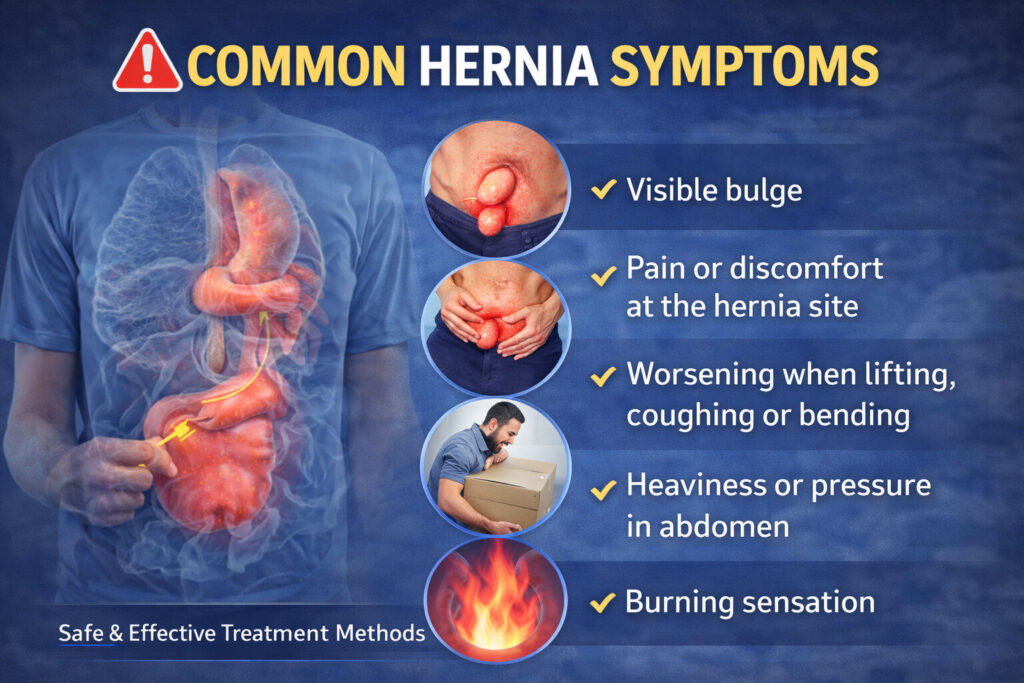 hernia symtoms