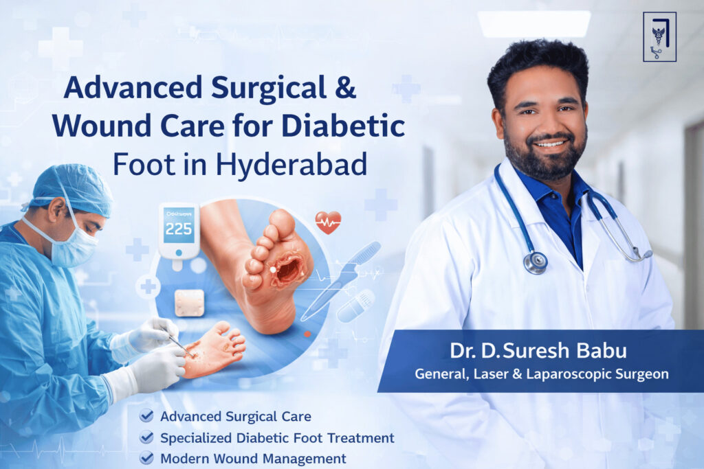 Advanced Surgical & Wound Care for Diabetic Foot in Hyderabad Advanced surgical & wound care for diabetic foot in hyderabad image