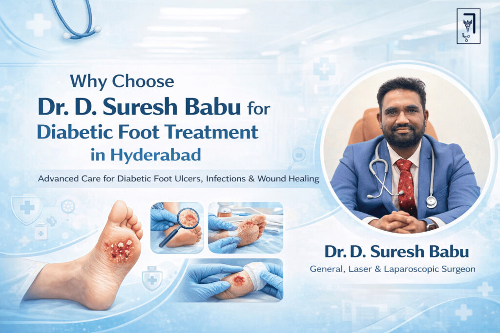 Why choose dr.d.suresh babu for diabetic foot treatment in hyderabad image