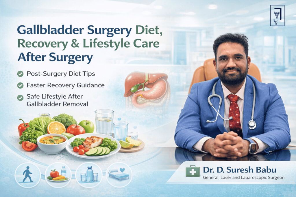 Gallbladder surgery diet , recovery and lifestyle after surgery image